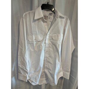 White Lion Uniform Group Mens Shirt S Polyester/Cotton Blend Long Sleeve